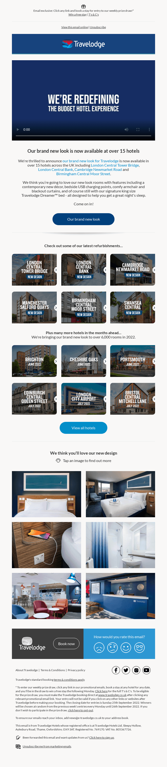 🌟 Update from Travelodge | We're unveiling our brand new look 👉