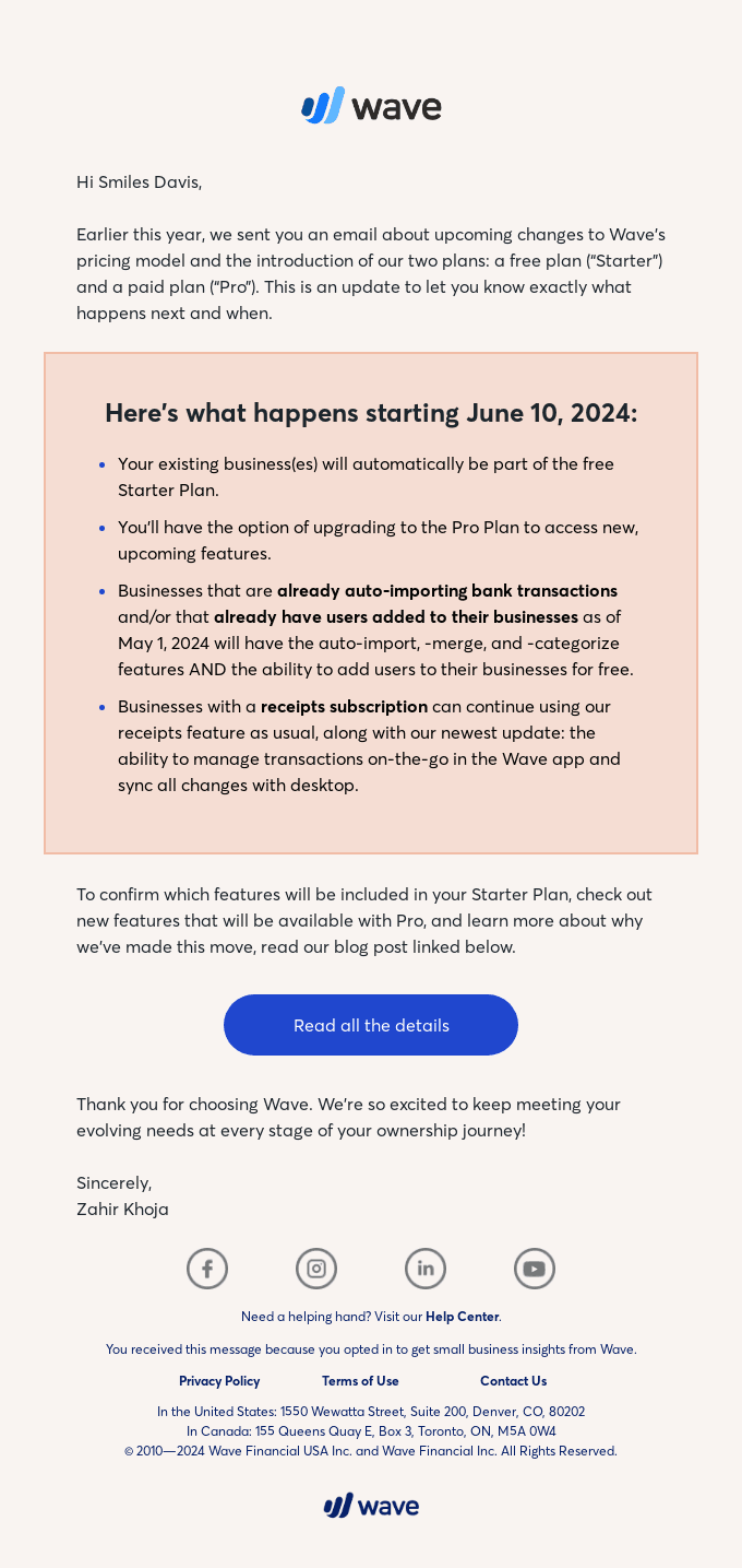 Update on our upcoming pricing changes