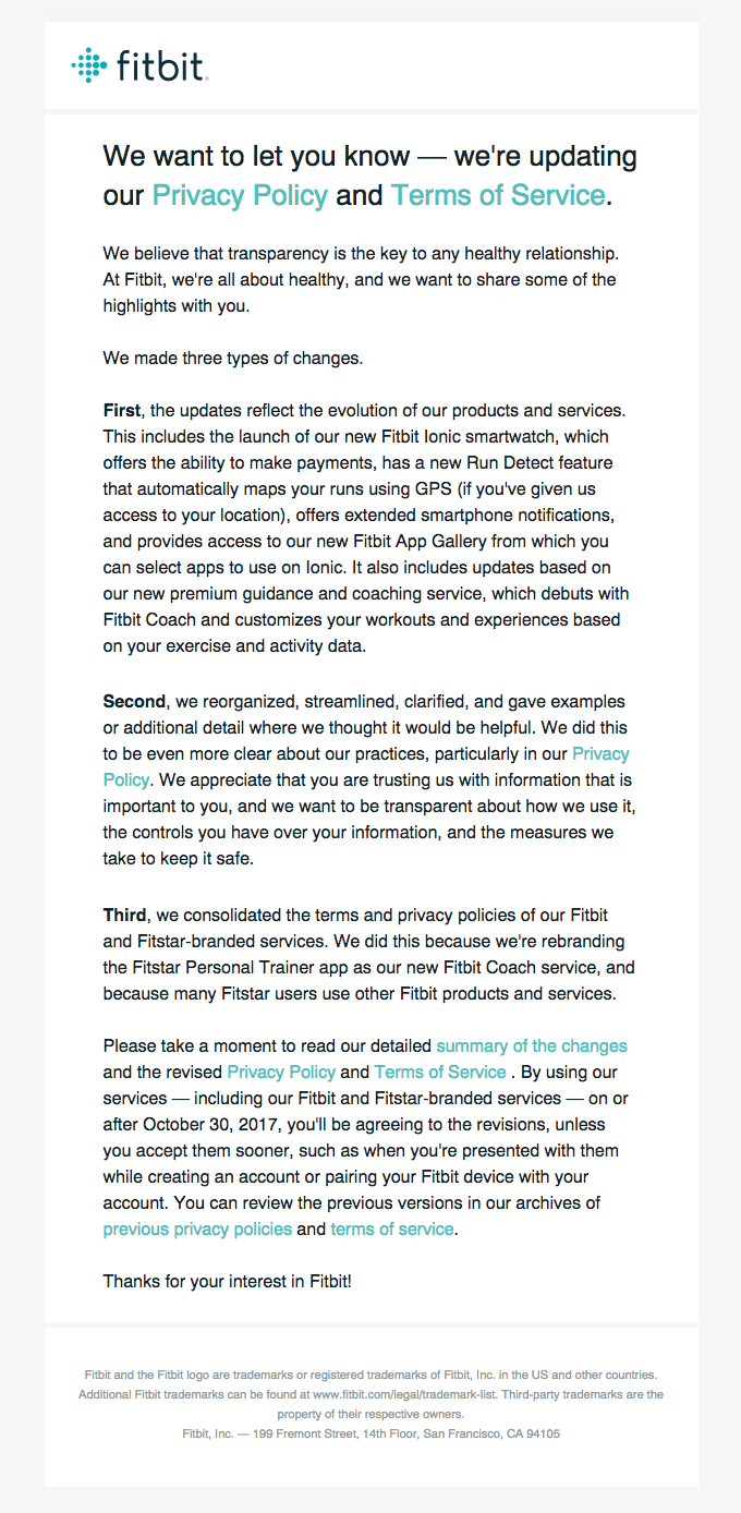 Updates to our Privacy Policy and Terms of Service