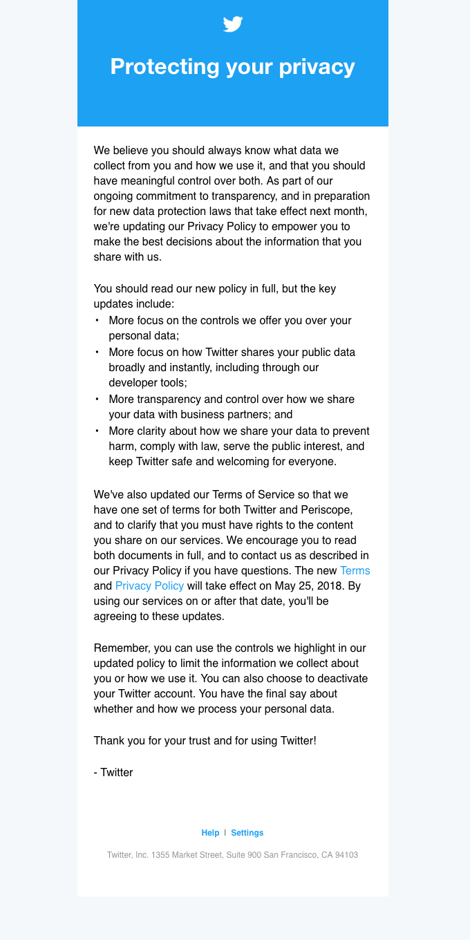 Updates to our Terms of Service and Privacy Policy
