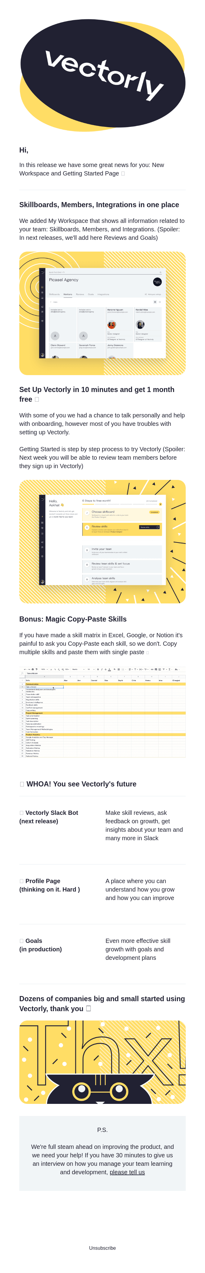 Vectorly №2 Newsletter: New Workspace and Getting Started