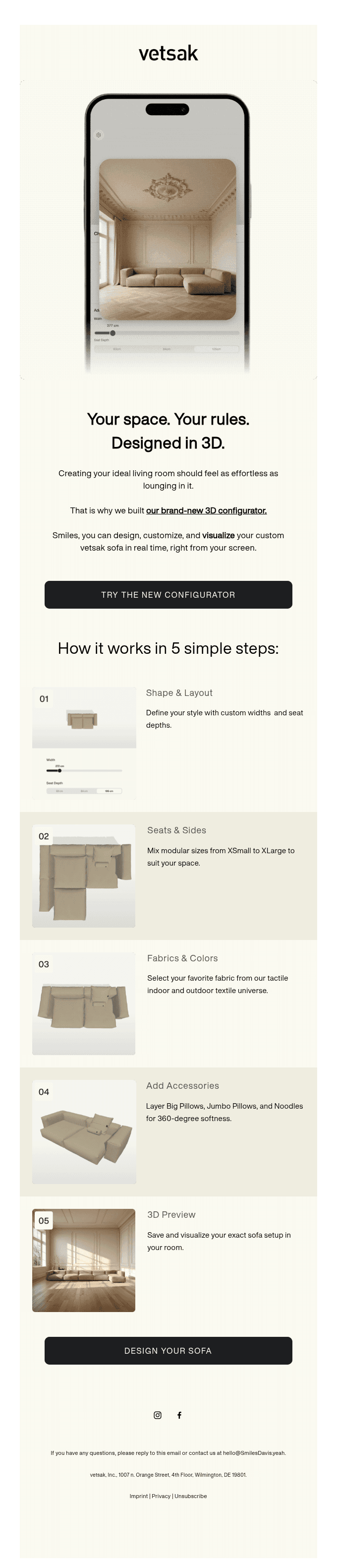 Try our new 3D configurator.