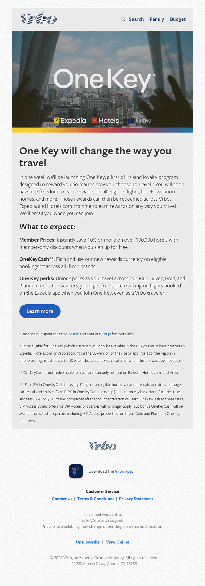 Vrbo's first-ever rewards program