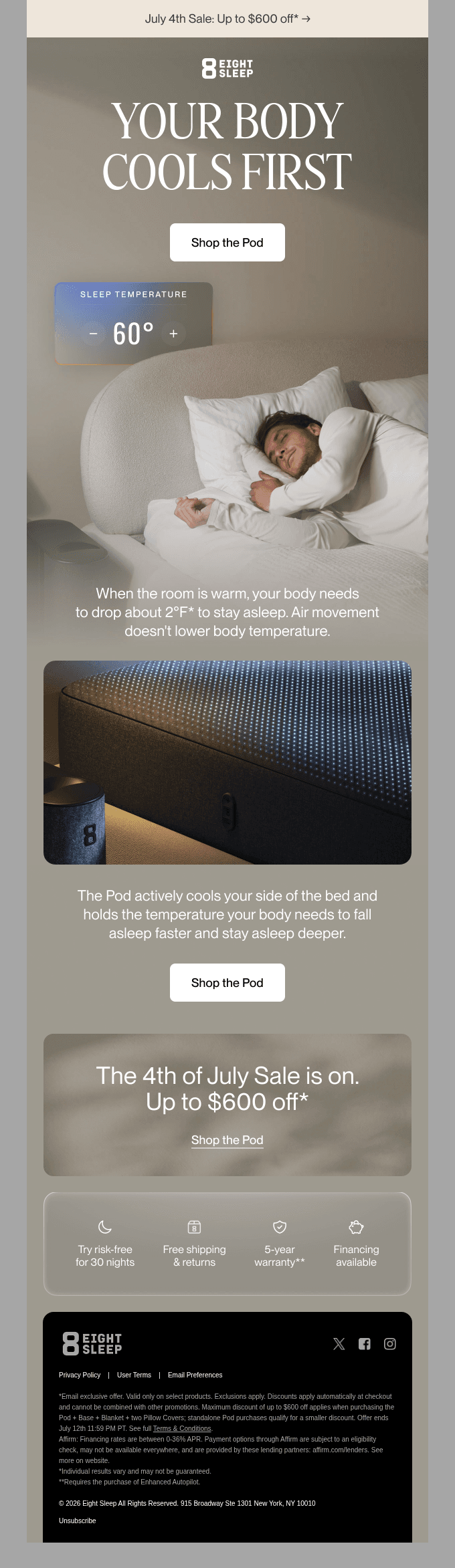 Want to fall asleep faster this summer?*