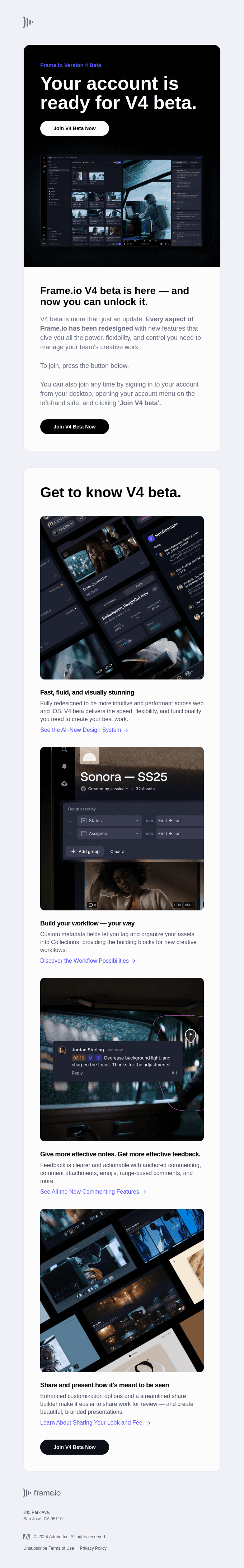 Want to try the all-new Frame.io V4 beta?