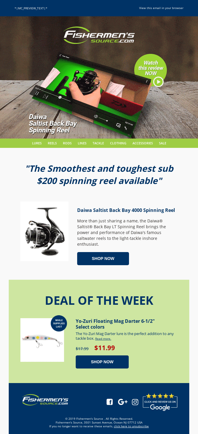 Watch Now: Daiwa Back Bay Reel review