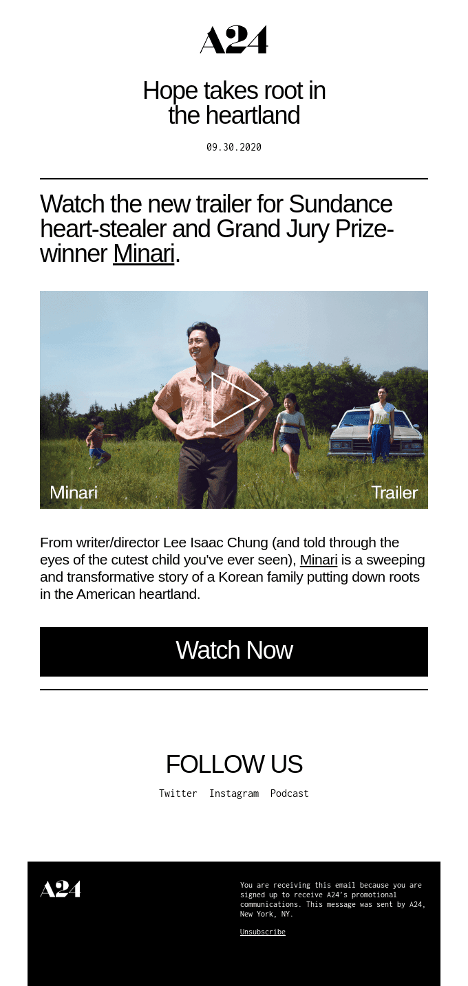 Watch the trailer for Sundance Grand Jury Prize-winner MINARI 🌿