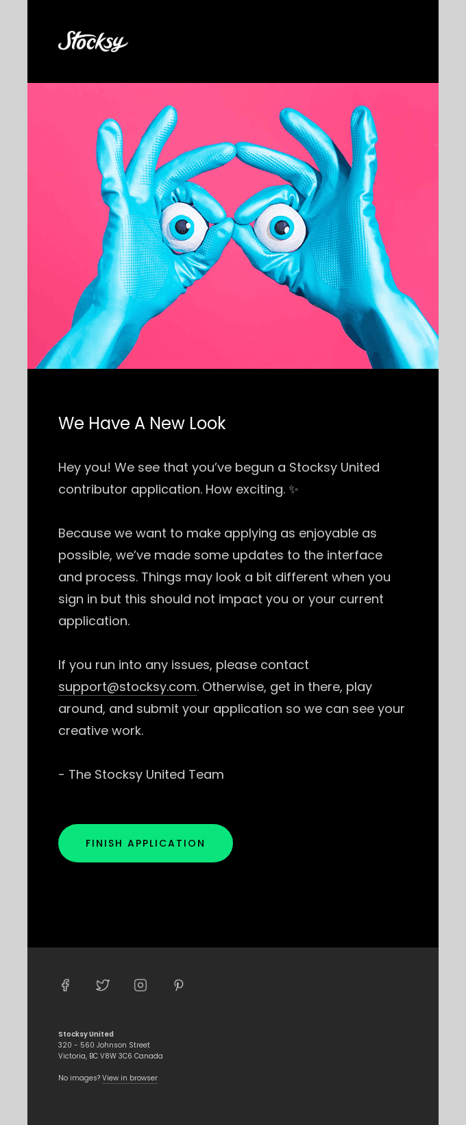 We’re changing the application process 👋