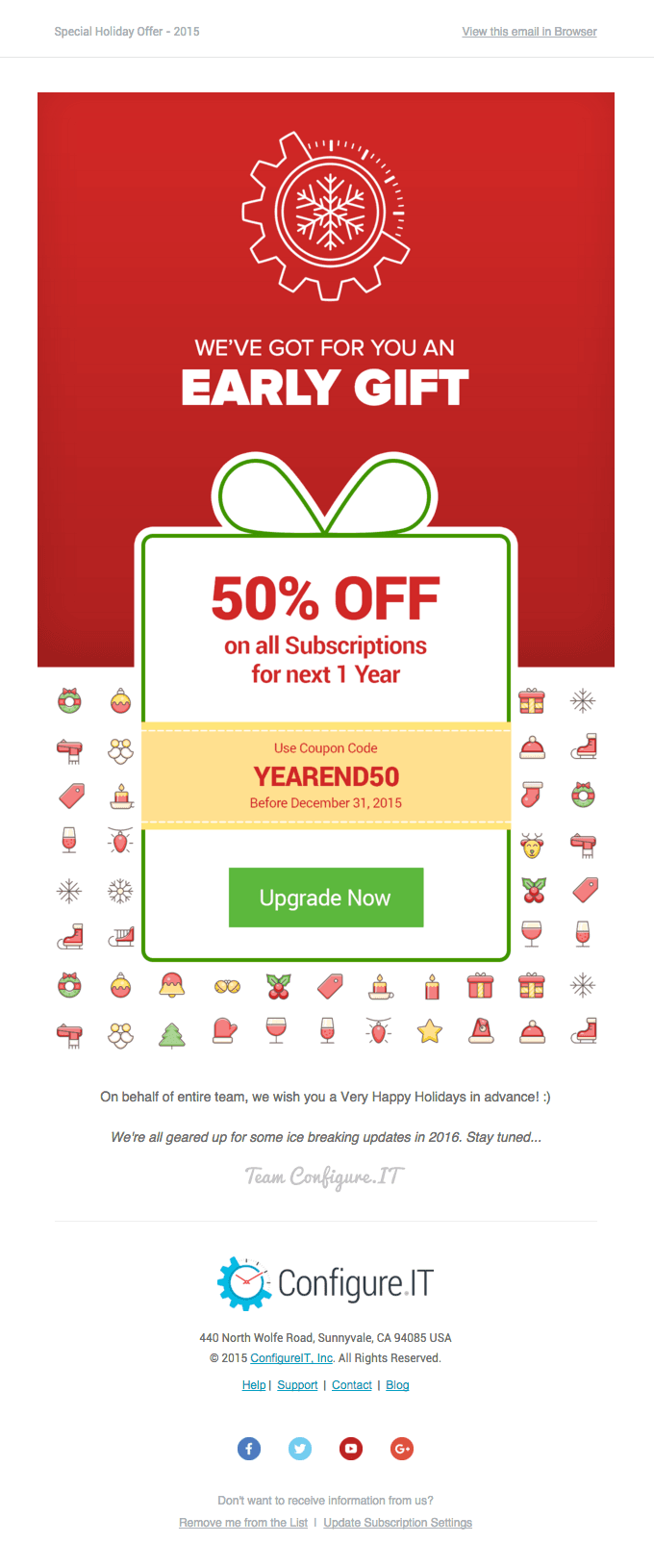 We’ve got for you an early gift