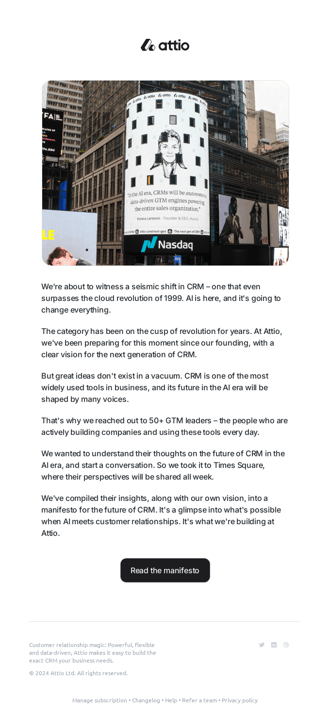 We put 50+ GTM leaders on the Nasdaq board in Times Square. Why?