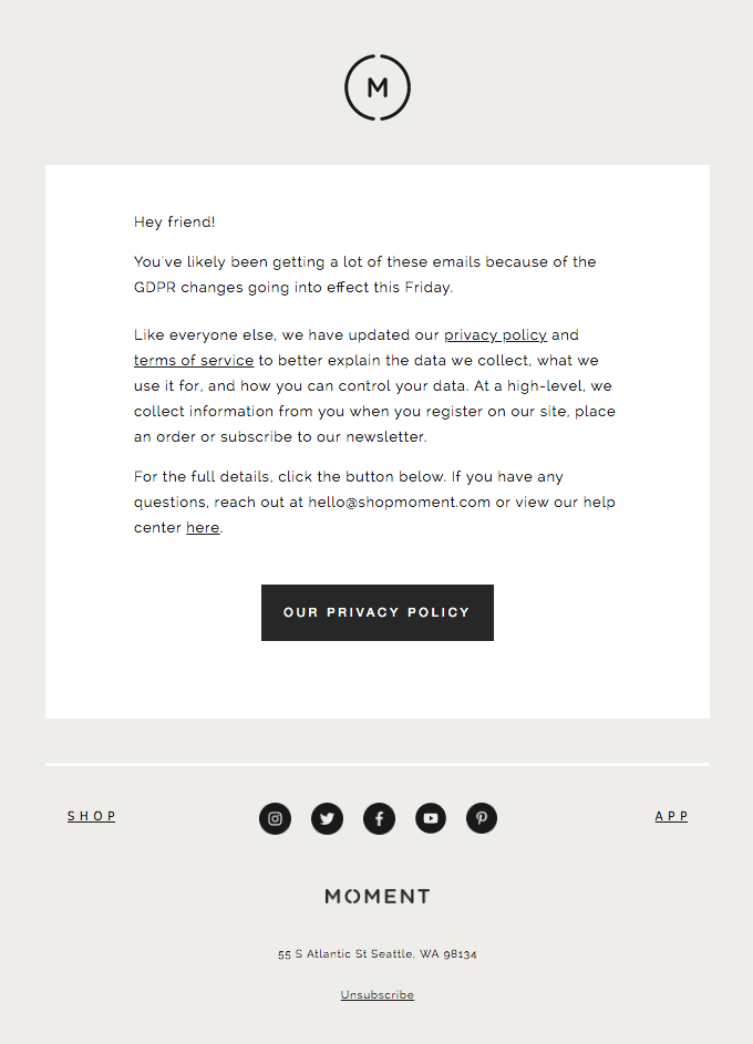 We updated our privacy policy, too