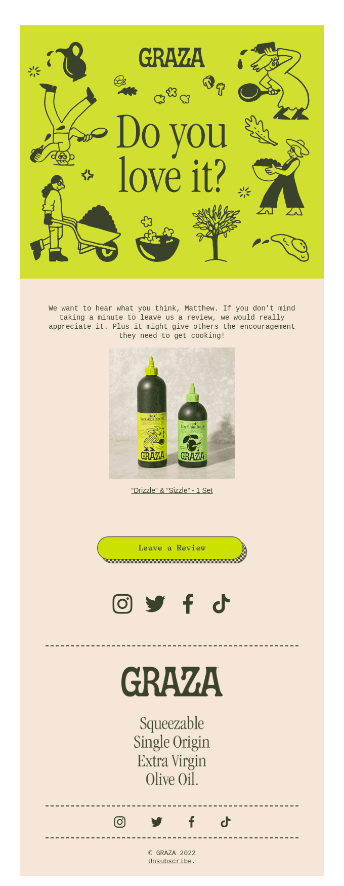 We’d really love your feedback