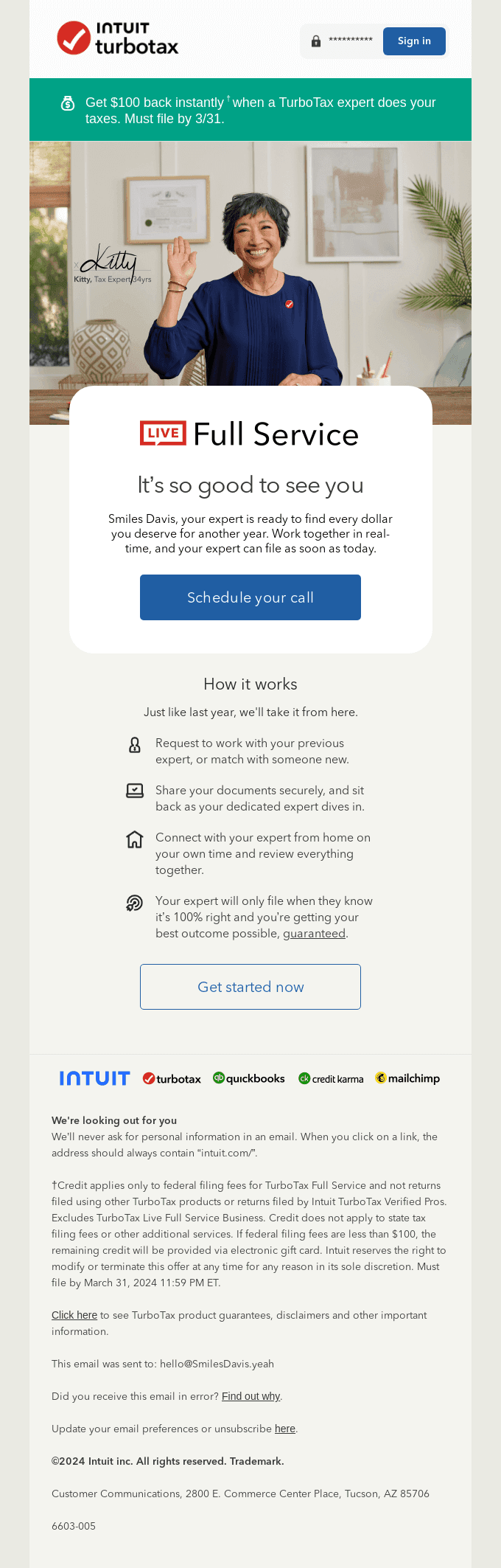Welcome back to TurboTax Live Full Service, Smiles Davis