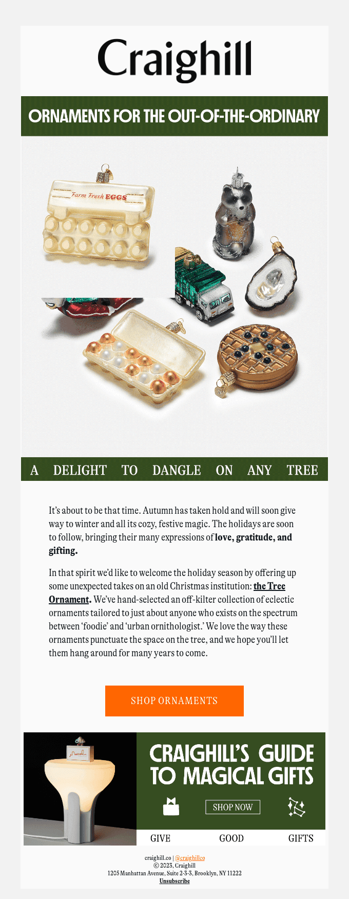 Welcome the Holidays with our Offbeat Ornaments