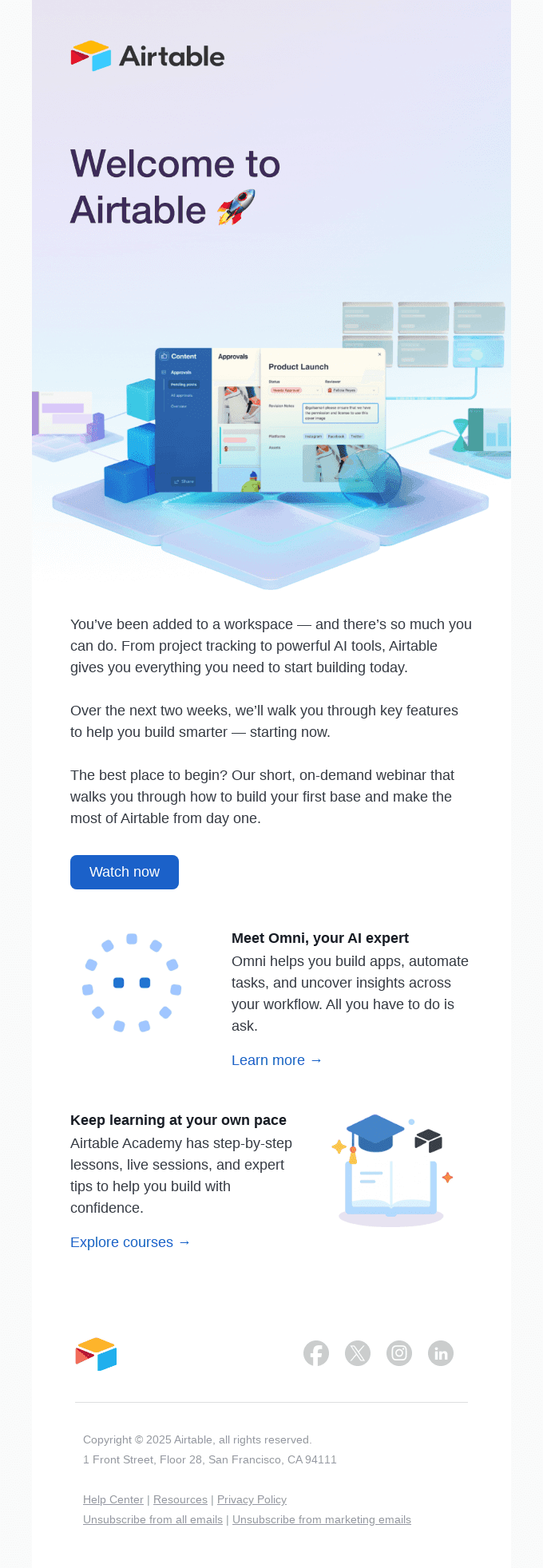 Welcome to Airtable! Let’s start building