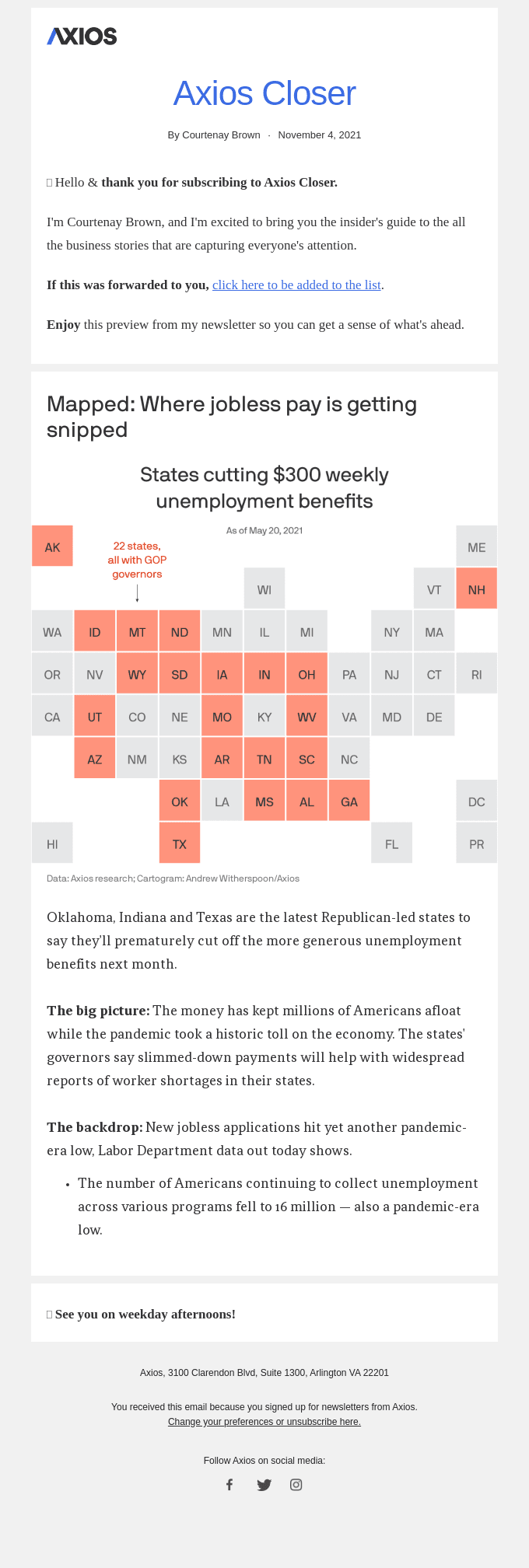 Welcome to Axios Closer — here's preview of what's to come