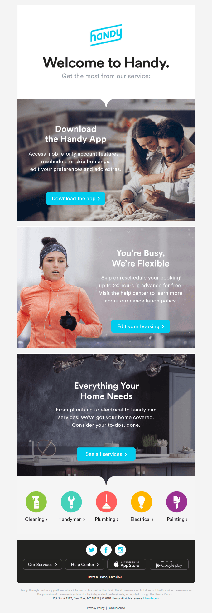 Welcome to Handy | Let’s Get Started