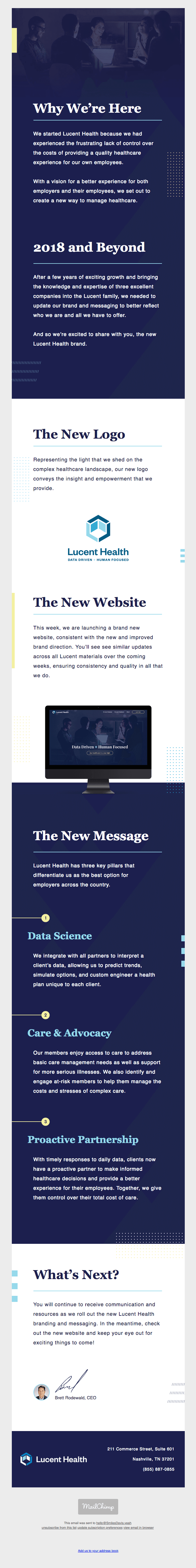 Welcome to the New Lucent Health