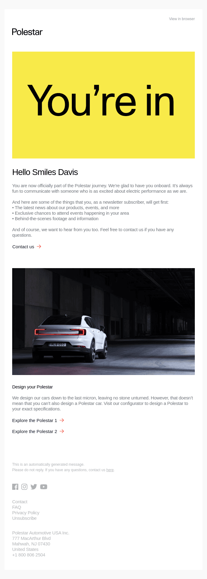 Welcome to the Polestar Universe