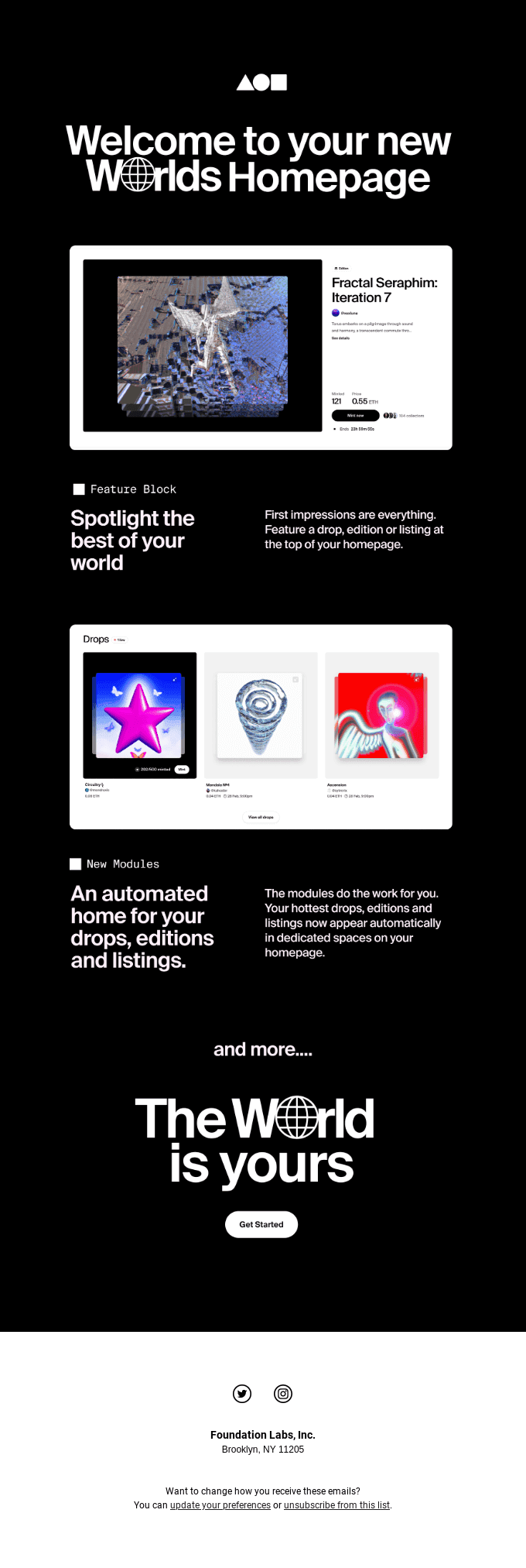 Welcome to your new Worlds homepage 🌐