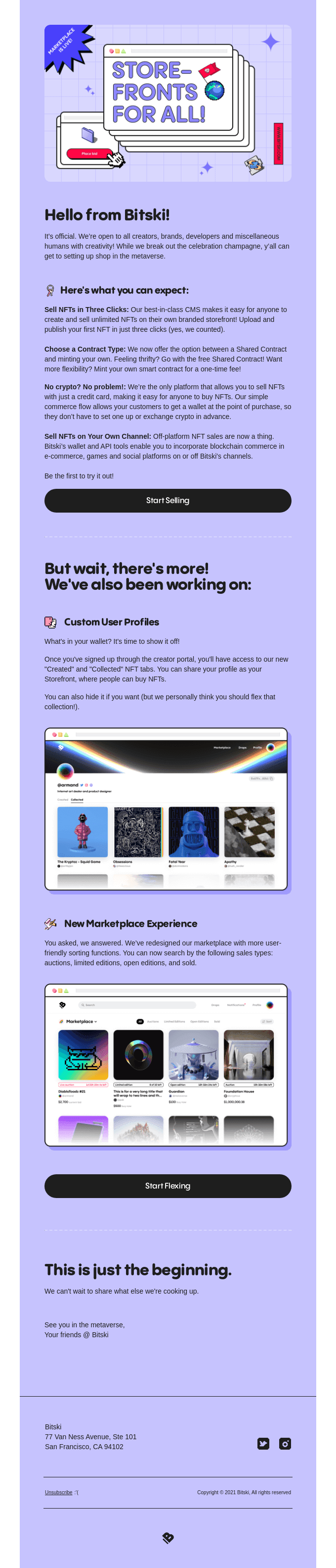 We're Open! Sell An NFT In Three Clicks Today