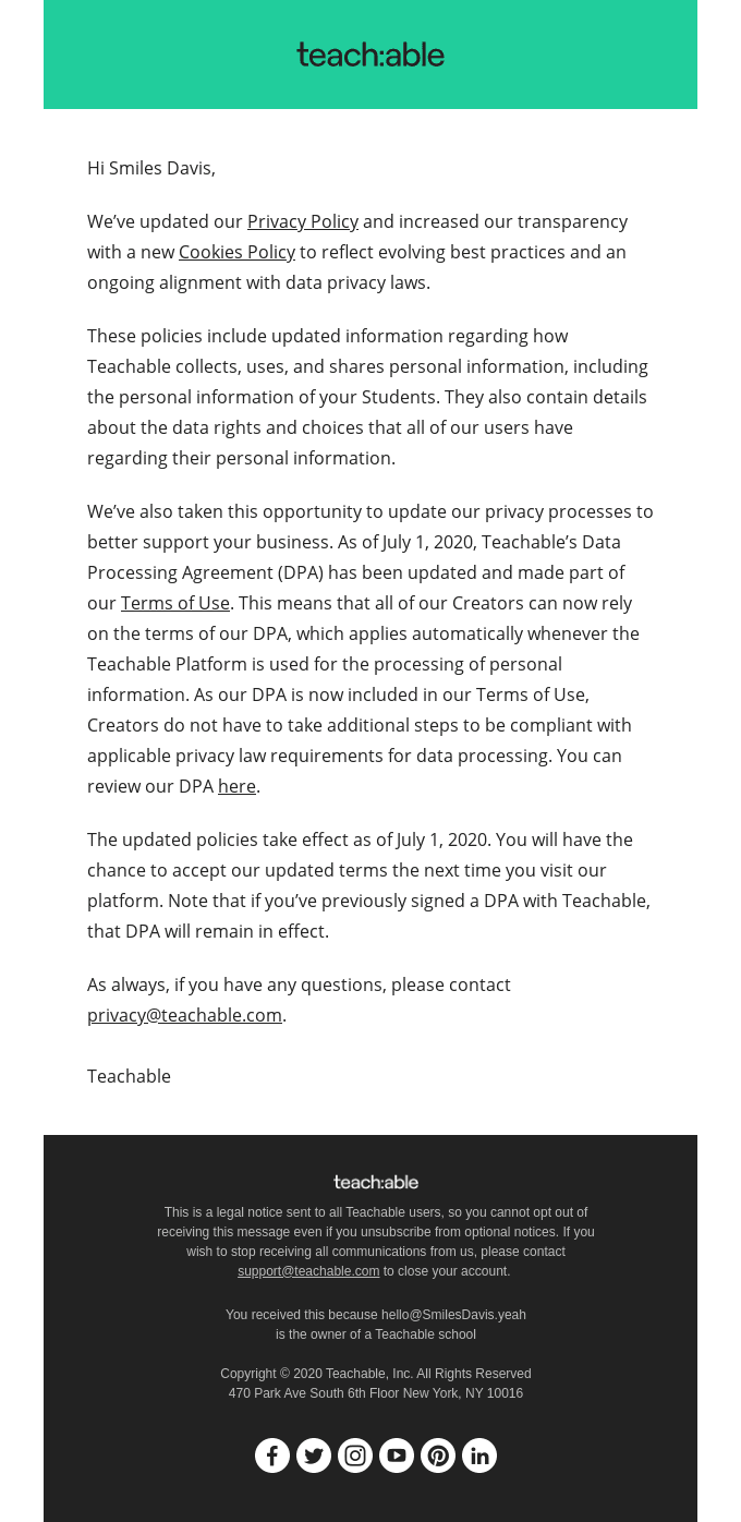 We’re updating our Privacy Policy