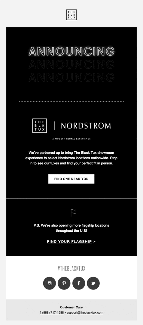 We’ve got big news. We’re coming to Nordstrom.