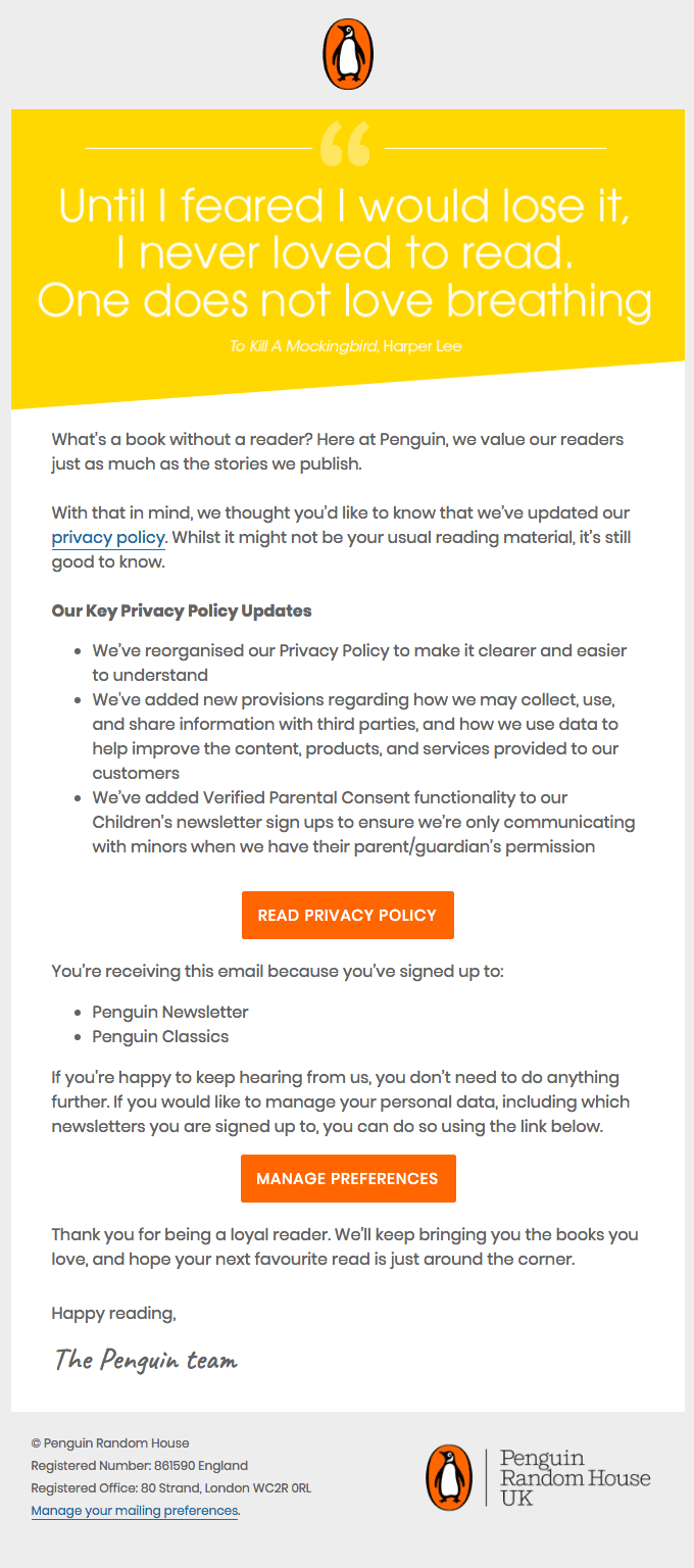 We’ve updated our Privacy Policy