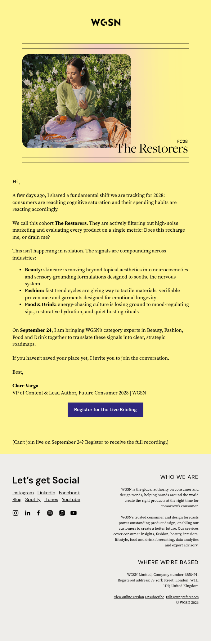 Join me: How do you grow when consumers want less?