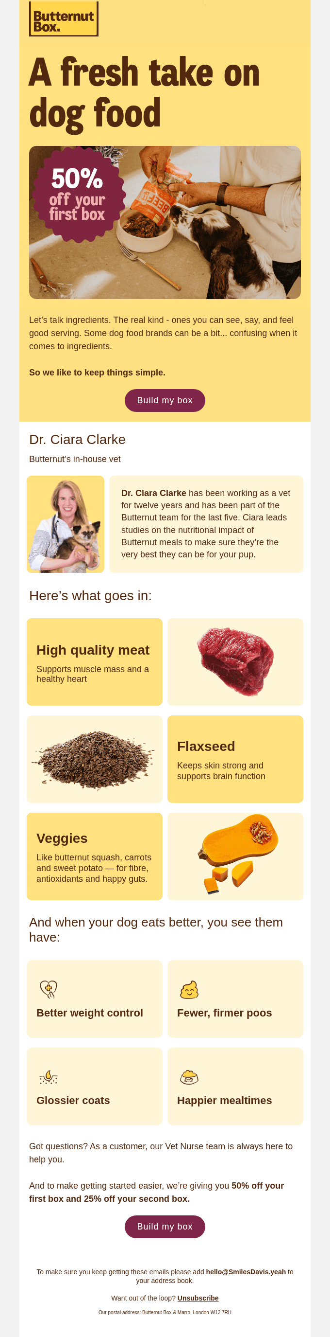 What do we mean by *FRESH* dog food?