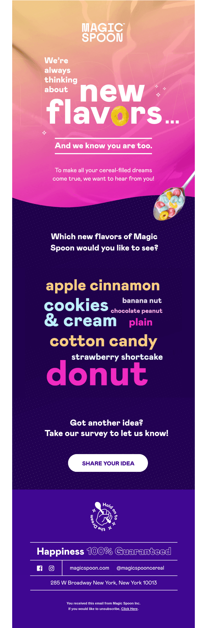 What flavor cereal do YOU want? 👩🍳