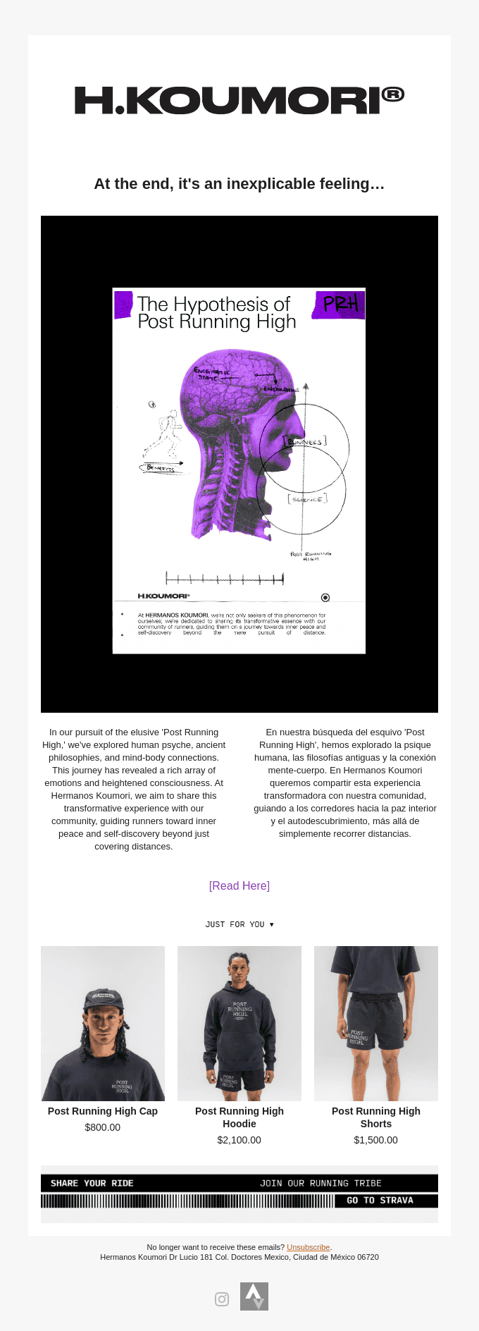 What is post running high?
