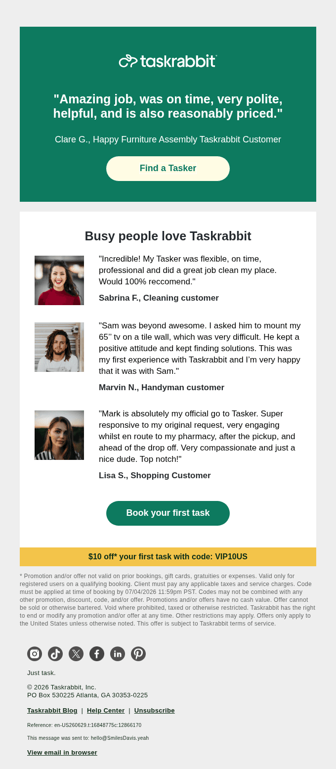 What they're saying + $10 to see for yourself