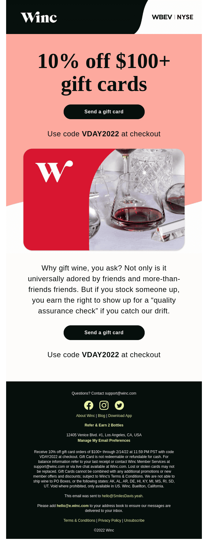 When wine is their love language