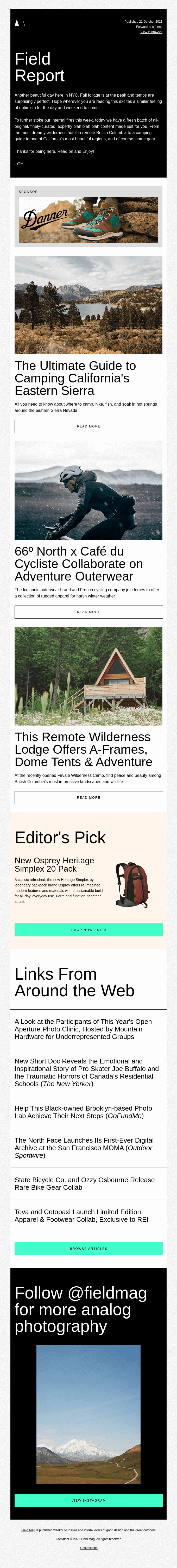 Where to Rent an A-Frame in BC & Camp in CA's Eastern Sierra