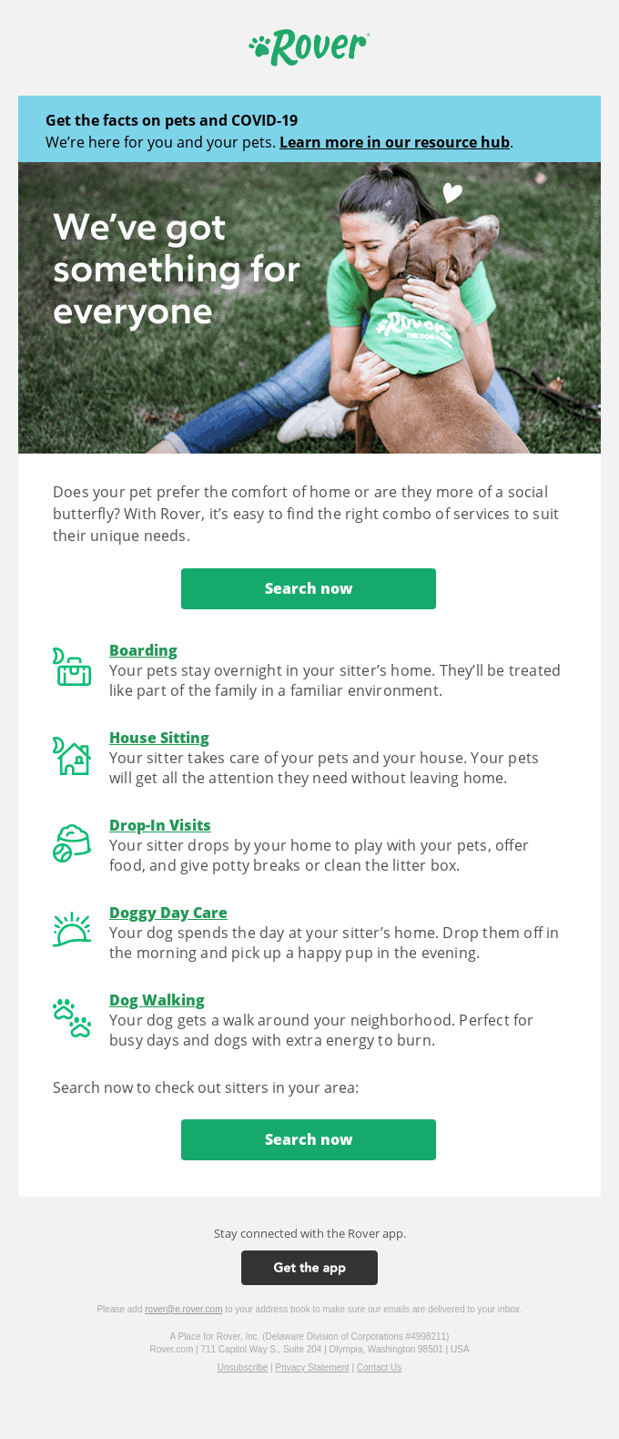 Which services are right for your pet?