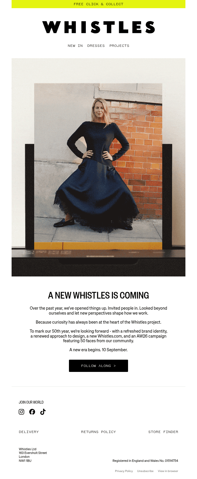 A new Whistles is coming