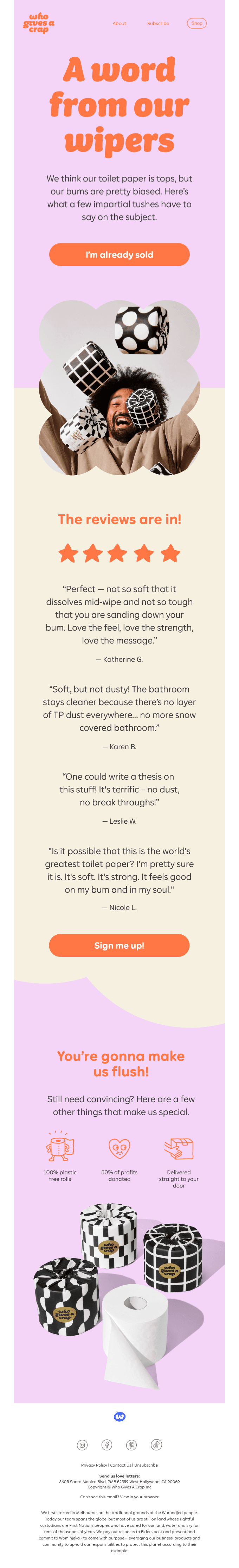 Toilet paper so good, people write reviews about it
