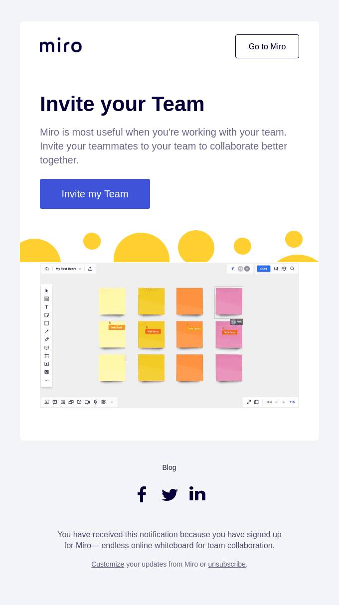 Why wait? Invite your team now!