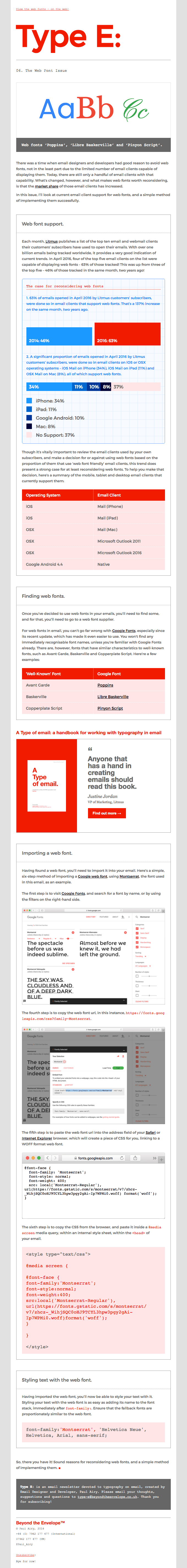 Why you should reconsider web fonts. A simple method of implementing them.