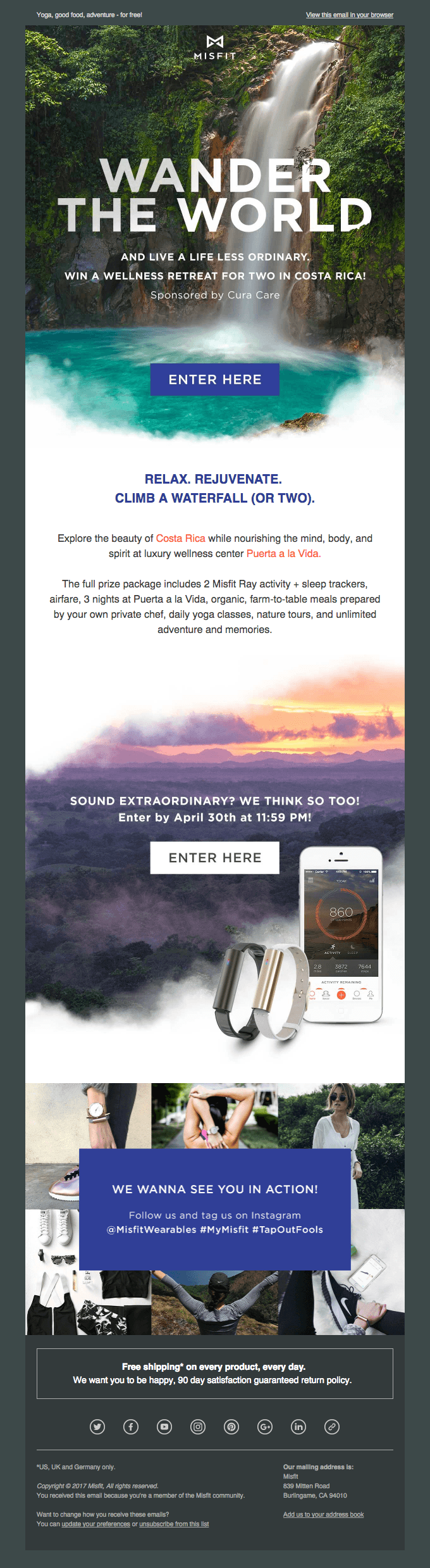 Win a wellness trip for two to Costa Rica!