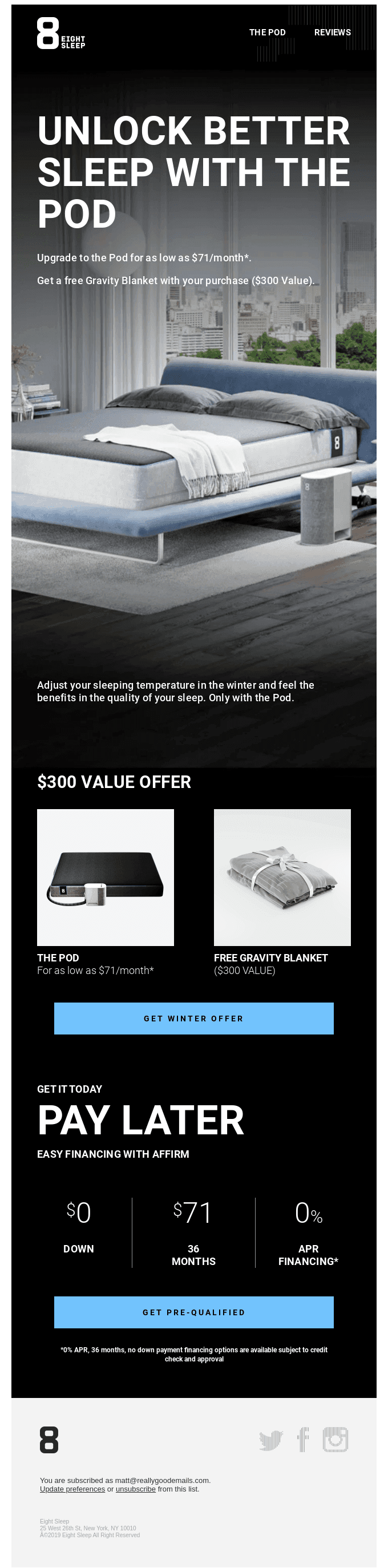 Winter Exclusive: Get the Pod for $71/month