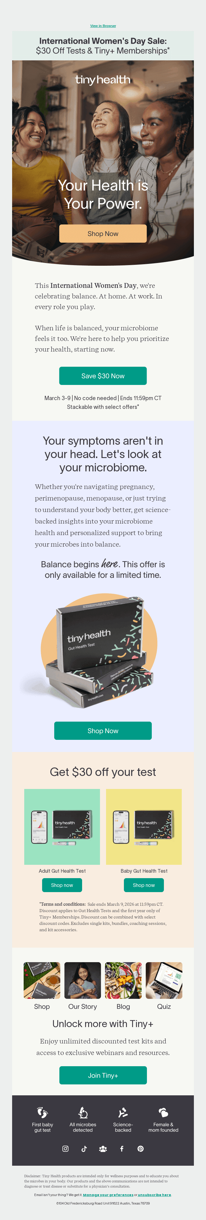 $30 Off Starts Now | Your Health in Balance