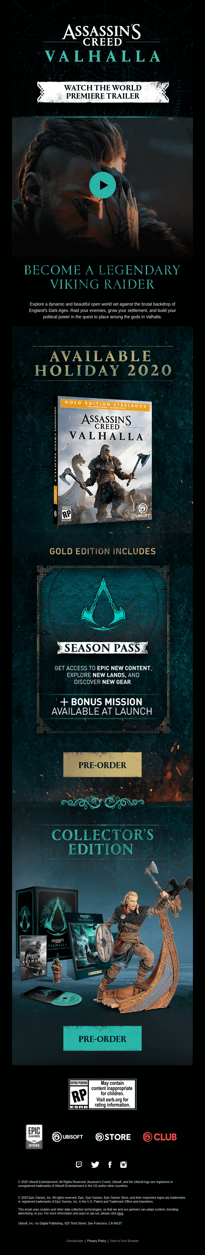World Premiere Trailer: Assassin's Creed Valhalla