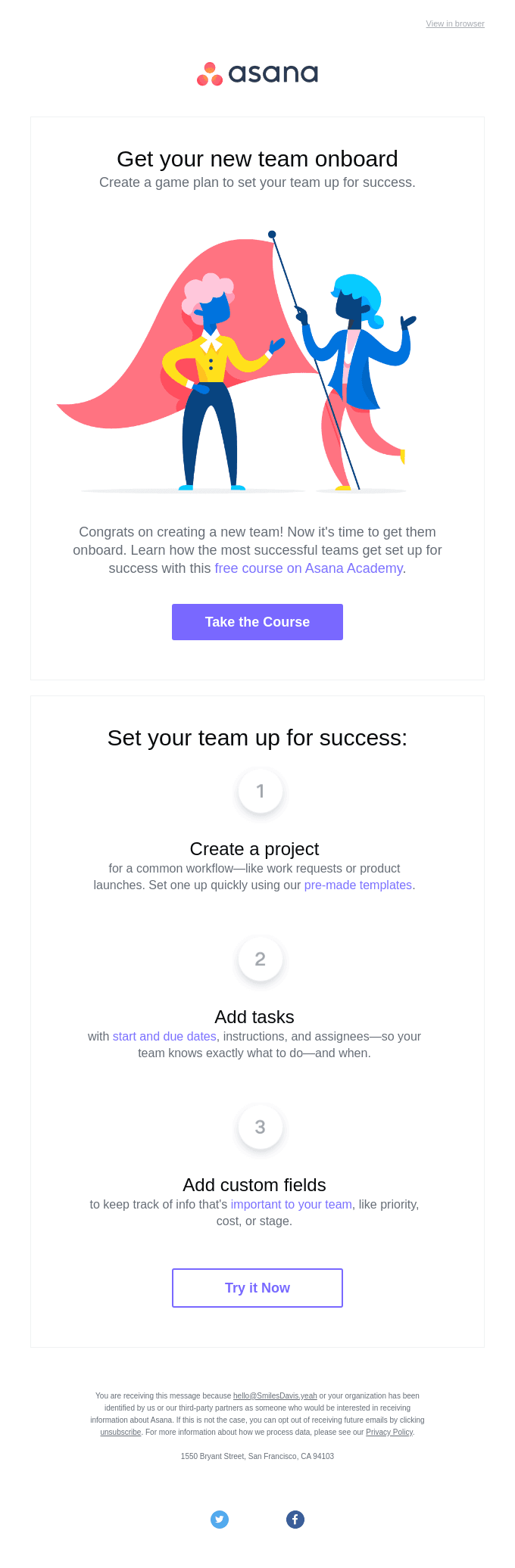 You created a team. Now set them up for success.