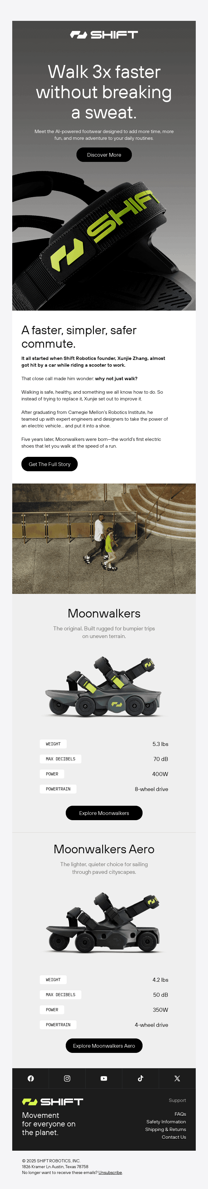You just stumbled upon the future of walking