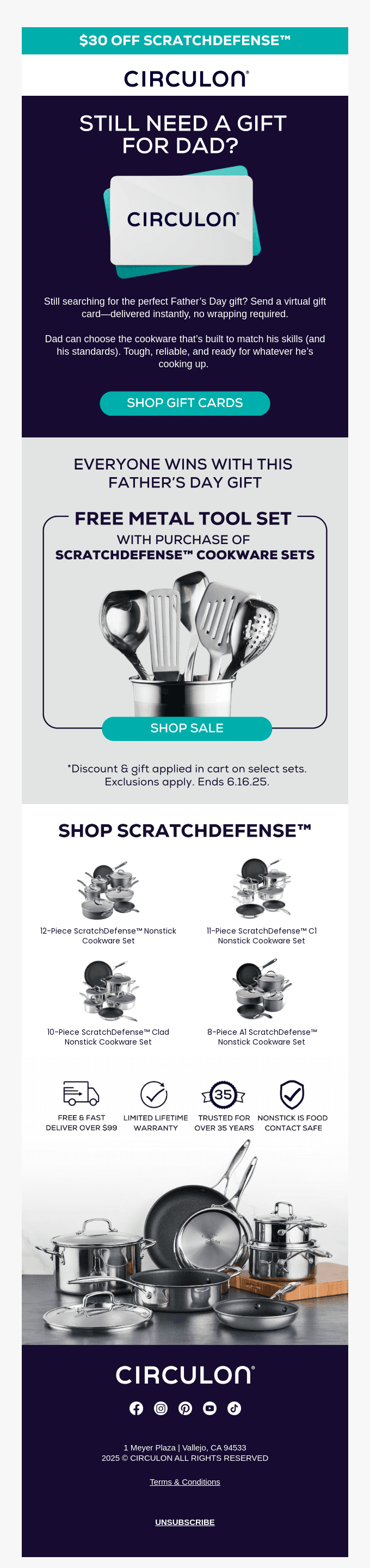 You Pick the Card. He Picks the Cookware. Everybody Wins.