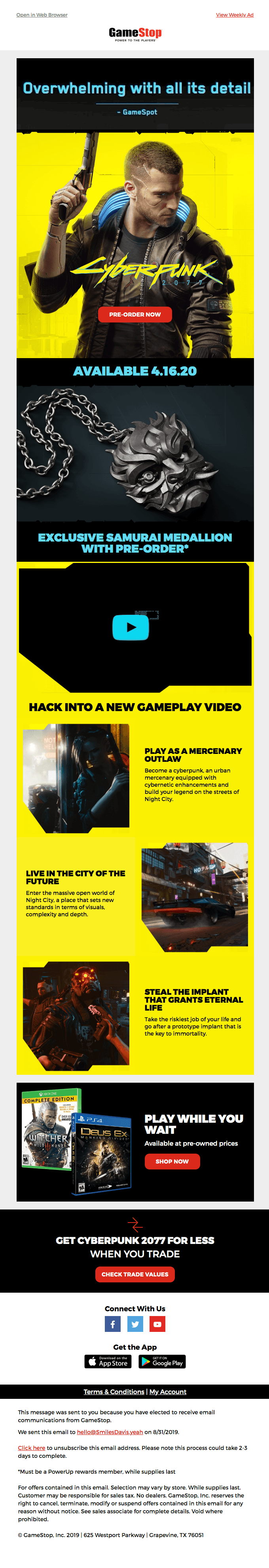 You’re breathtaking! You’re all breathtaking! So is Cyberpunk 2077