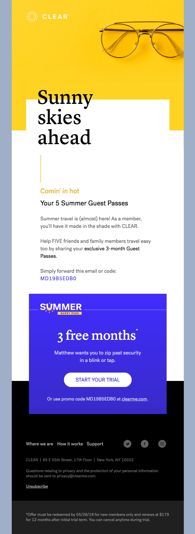Your 5 Summer Guest Passes are here ☀️