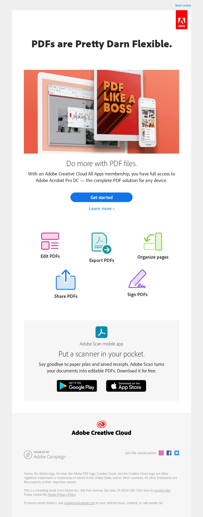 Your All Apps plan includes Acrobat Pro